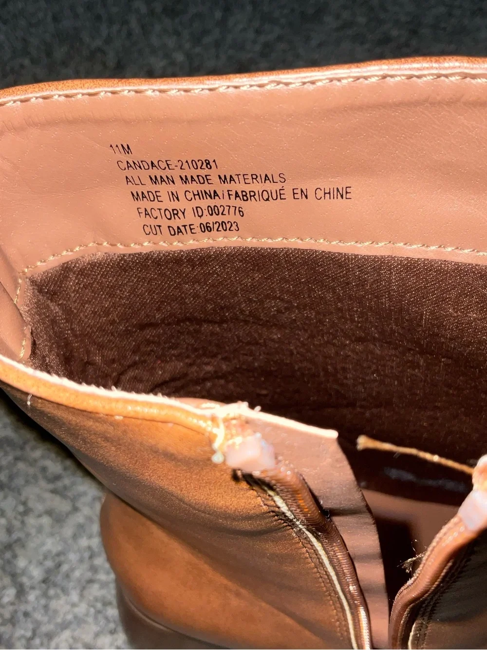 Maurices Candace Cognac Y2K Platform Block Heel Ankle Boots - 11M